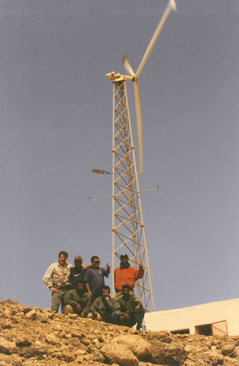 AOC 15/50 Wind turbine on Sahara Coastline